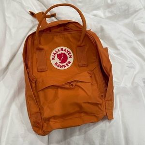Fjällräven Kånken orange mini backpack/ bag